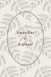 Carton réponse mariage beige joli sous-bois portrait beige Carton réponse mariage beige joli sous-bois portrait beige