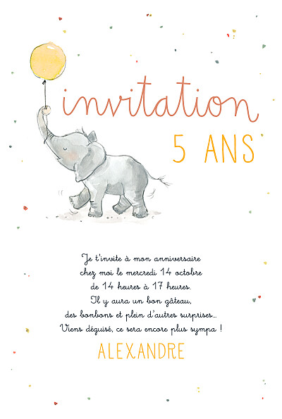 Carte D Anniversaire Elephant Rosemood Be