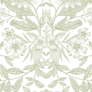 Carton réponse mariage classique psyché vert Carton réponse mariage classique psyché vert