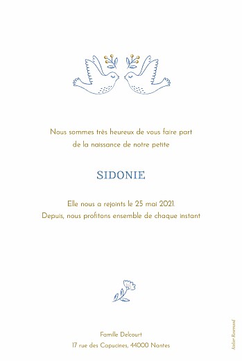 Faire-part de naissance L'envolée bleu - Page 2 Faire-part de naissance L'envolée bleu - Page 2