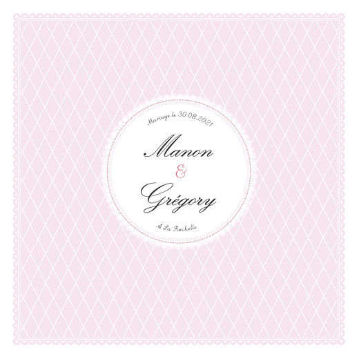 Faire-part de mariage Gourmand raffiné rose Faire-part de mariage Gourmand raffiné rose