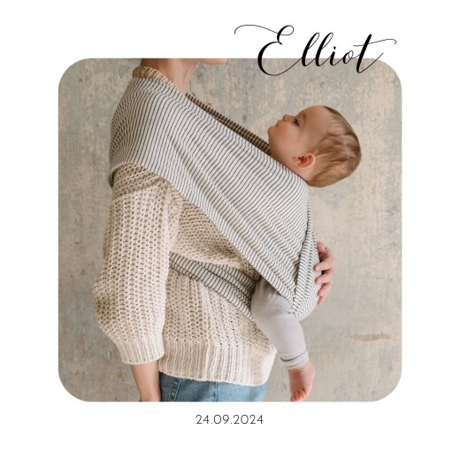 Faire-part de naissance Tendre innocence blanc Faire-part de naissance Tendre innocence blanc