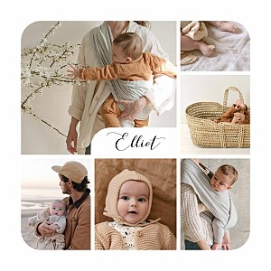 Faire-part de naissance photos tendre innocence (photos) blanc Faire-part de naissance photos tendre innocence (photos) blanc