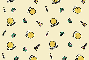 Carte d'anniversaire moderne happy by mathilde cabanas beige Carte d'anniversaire moderne happy by mathilde cabanas beige