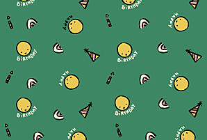 Carte d'anniversaire fille happy by mathilde cabanas vert Carte d'anniversaire fille happy by mathilde cabanas vert