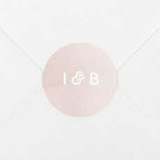 Stickers pour enveloppes mariage Aquarelle eau de rose