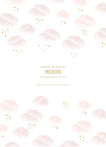 Livret de messe mixte brume rose Livret de messe mixte brume rose