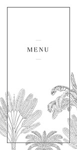 Menu de mariage noir oiseaux de paradis noir Menu de mariage noir oiseaux de paradis noir