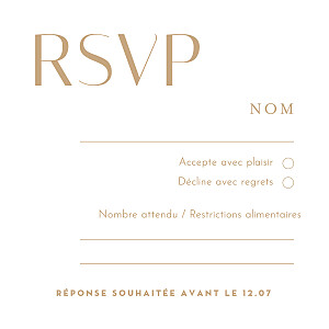 Carton réponse mariage original capitale bleu Carton réponse mariage original capitale bleu