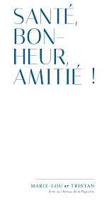 Menu de mariage jaune capitale bleu ocre Menu de mariage jaune capitale bleu ocre