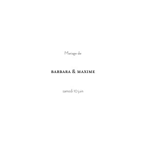 Faire-part de mariage avec dorure psyché (dorure) blanc Faire-part de mariage avec dorure psyché (dorure) blanc