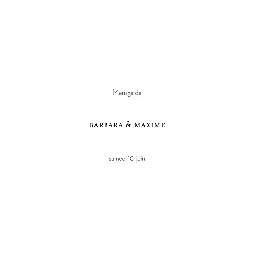 Faire-part de mariage Psyché (dorure) blanc Faire-part de mariage Psyché (dorure) blanc