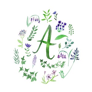 Faire-part de naissance blanc alphabet fleuri blanc Faire-part de naissance blanc alphabet fleuri blanc