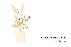 Carton réponse mariage original solstice d'été vert Carton réponse mariage original solstice d'été vert