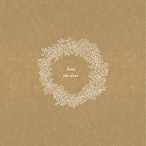 Save the date moderne gypsophile kraft Save the date moderne gypsophile kraft