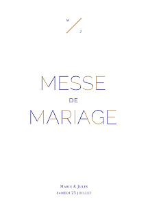 Livret de messe mariage love code bleu Livret de messe mariage love code bleu