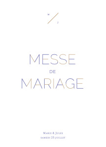 Livret de messe mariage Love Code bleu Livret de messe mariage Love Code bleu
