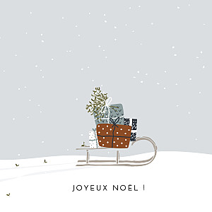 Carte de voeux original winter gifts blanc Carte de voeux original winter gifts blanc