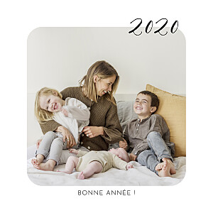Carte de voeux tendre innocence blanc Carte de voeux tendre innocence blanc