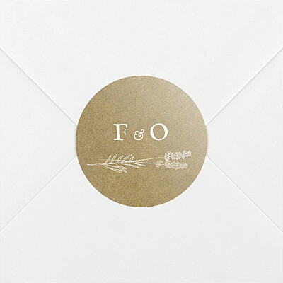 Stickers mariage provence kraft Stickers mariage provence kraft