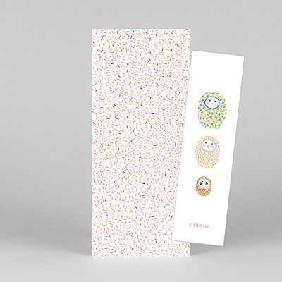 Faire-part de naissance motifs les grigris dodo toucan (1 enfant) rose Faire-part de naissance motifs les grigris dodo toucan (1 enfant) rose