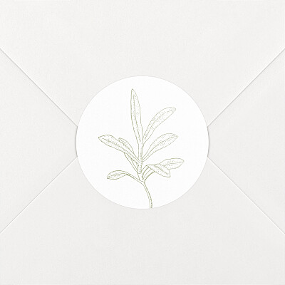 Stickers mariage botanique vert Stickers mariage botanique vert