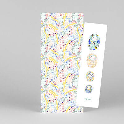 Faire-part de naissance jaune les grigris dodo toucan (2 enfants) vert Faire-part de naissance jaune les grigris dodo toucan (2 enfants) vert