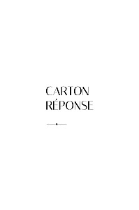 Carton réponse mariage empreinte blanc Carton réponse mariage empreinte blanc
