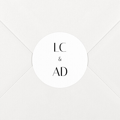 Stickers mariage empreinte blanc Stickers mariage empreinte blanc