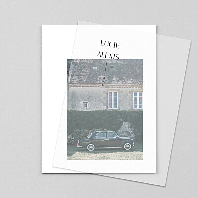Faire-part de mariage blanc empreinte (calque) 3 Faire-part de mariage blanc empreinte (calque) 3