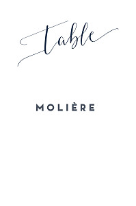 Marque-table mariage swing bleu Marque-table mariage swing bleu