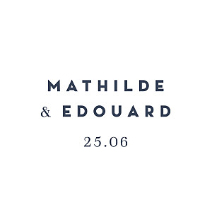 Etiquette de mariage swing blanc Etiquette de mariage swing blanc