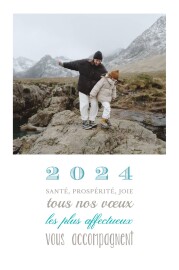 Carte de voeux Le plus beau jour (petit) blanc Carte de voeux Le plus beau jour (petit) blanc