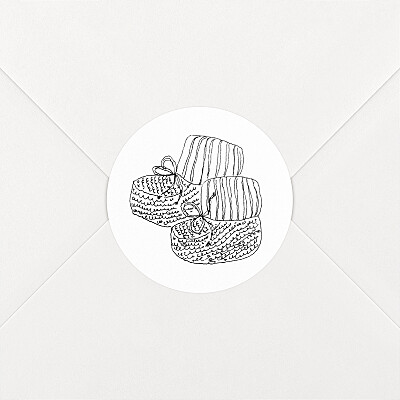 Stickers naissance mon petit soulier blanc Stickers naissance mon petit soulier blanc