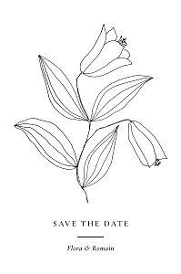 Save the date poésie amoureuse (petit) blanc Save the date poésie amoureuse (petit) blanc