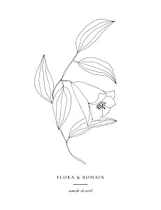 Faire-part de mariage fleur poésie amoureuse (portrait) blanc Faire-part de mariage fleur poésie amoureuse (portrait) blanc