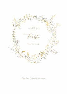 Livret de messe beige les hautes herbes sable Livret de messe beige les hautes herbes sable
