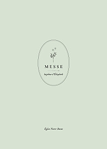 Livret de messe vintage herbier vert Livret de messe vintage herbier vert