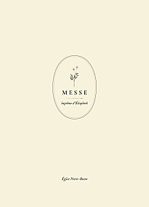 Livret de messe beige herbier beige Livret de messe beige herbier beige
