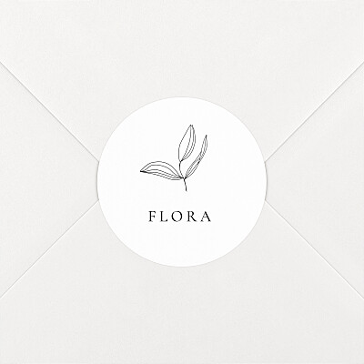 Stickers baptême poésie amoureuse blanc Stickers baptême poésie amoureuse blanc