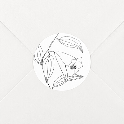 Stickers baptême poésie amoureuse blanc Stickers baptême poésie amoureuse blanc