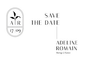 Save the date blanc ikebana blanc Save the date blanc ikebana blanc