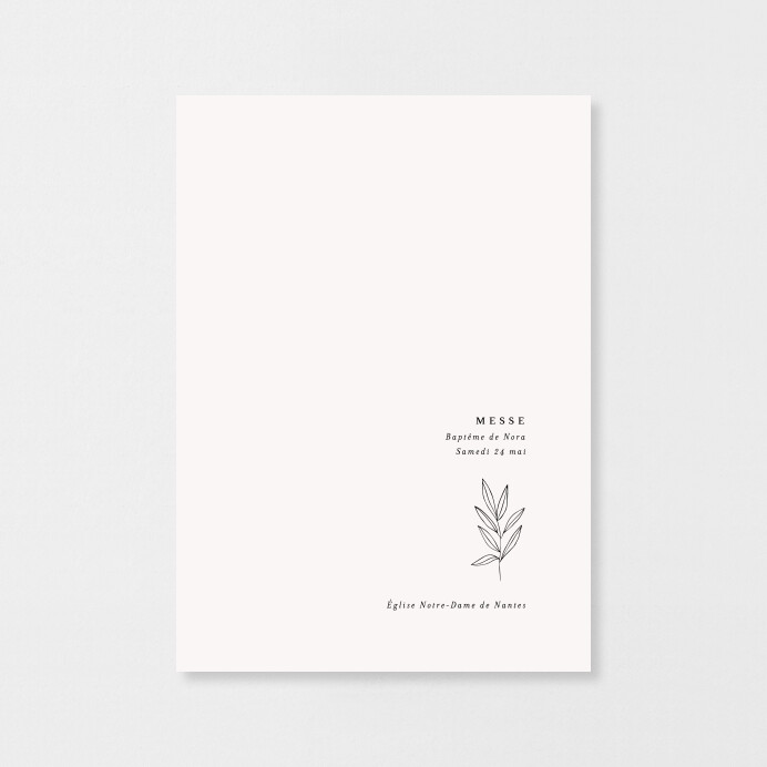 Jeune Pousse 5 Lettres Couverture Livret de messe Jeune pousse - Rosemood