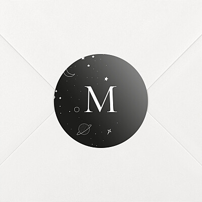Stickers naissance rêve bleu noir Stickers naissance rêve bleu noir