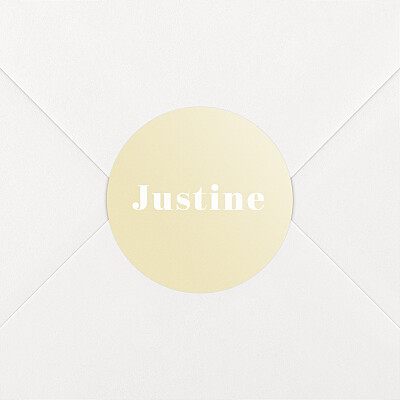 Stickers naissance monochrome jaune Stickers naissance monochrome jaune