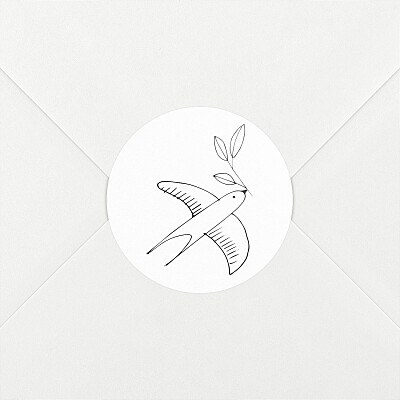 Stickers naissance orphée blanc Stickers naissance orphée blanc