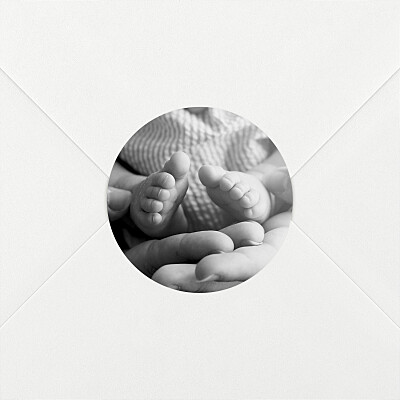 Stickers naissance sobre blanc Stickers naissance sobre blanc