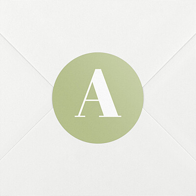 Stickers naissance initiale vert Stickers naissance initiale vert