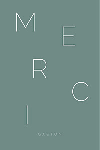 Carte de remerciement tendance atmosphère vert Carte de remerciement tendance atmosphère vert