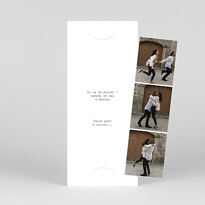 Save the date blanc minimal (marque-page) blanc Save the date blanc minimal (marque-page) blanc